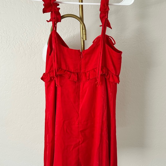 Wild Fable Red Ruffle Dress - Picture 4 of 6